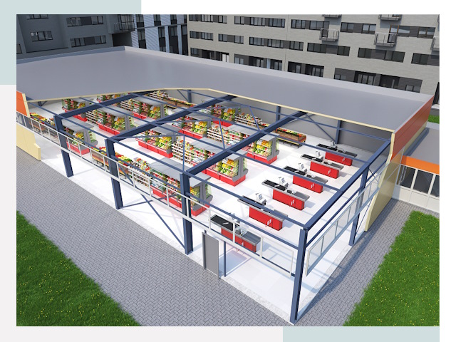 Строительство магазинов в Ханты-Мансийск от 613 руб. за м²