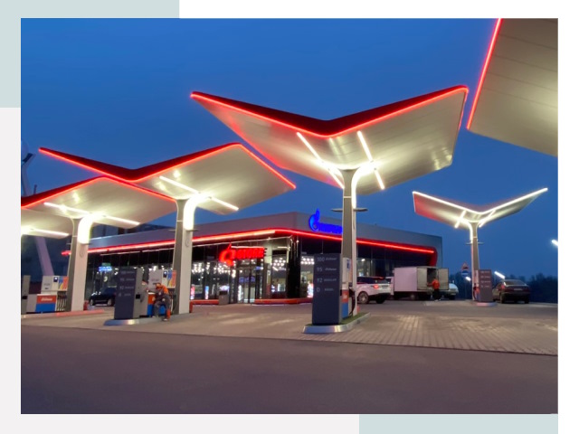 Навесы для АЗС в Ханты-Мансийске